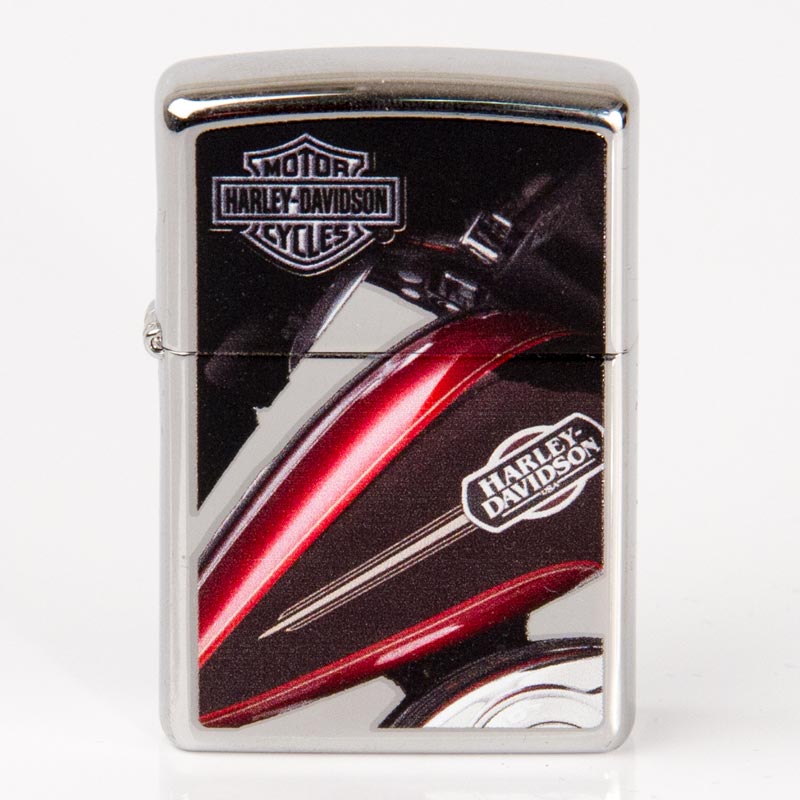 Zippo Chrom Poliert Color H D Red Tank 2003594 ExcaliburShop