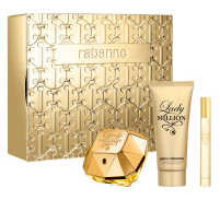 P.Rabanne Lady Million Set : EdP 80ml +BL 100ml + EdP 10ml - 1