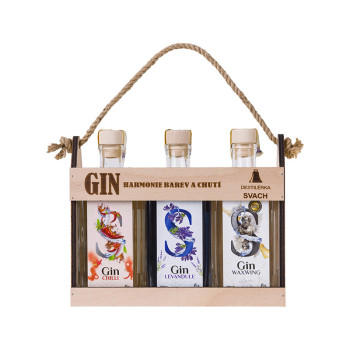 Svachovka Gin  Set : Chili+Levandule+Waxwing 3 x 0,2l 44,33%