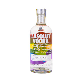 Absolut Vodka PRIDE Rainbow Colors Limited Edition 0,7 l 40%