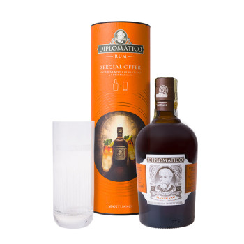 Diplomatico Mantuano Extra Anejo 0,7l 40% + Highball Glass - 1