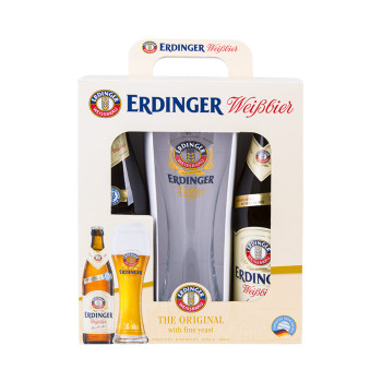 Erdinger dárková krabička 2x0,5L 5,3% + 1 sklenice - 5