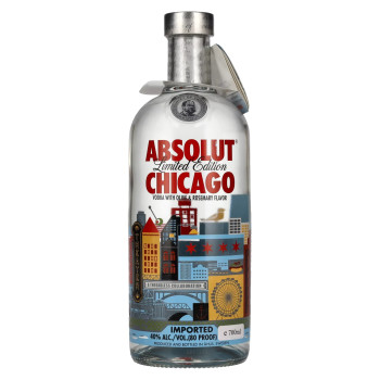 Absolut Vodka CHICAGO Olive & Rosemary Flavor Limited Edition 0,75l 40%