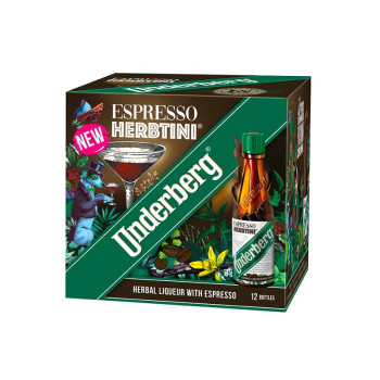 Underberg Herbtini Herbal Liquor with Espresso 27% 12 x 0,02l