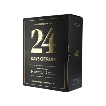 Adventní kalendář 24 Days of Rum 24 x 20 ml 41,3 % + 2 skleničky