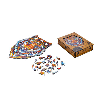 Unidragon Lovely Tiger M dřevěné puzzle - 4