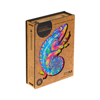 Unidragon Iridescent Chameleon M dřevěné puzzle - 5