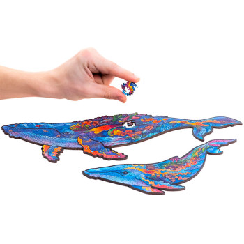 Unidragon Milky Whales M dřevěné puzzle - 6