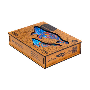 Unidragon Milky Whales M dřevěné puzzle - 9