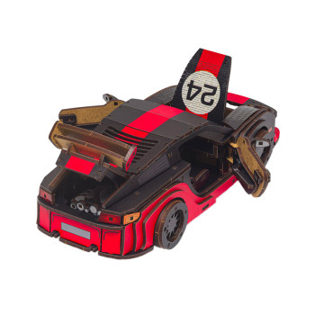 Unidragon UniModels Comet GTS Black-Red dřevěné puzzle - 3