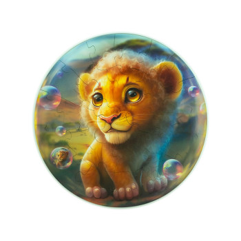 Unidragon Lion Bubblezz dřevěné puzzle