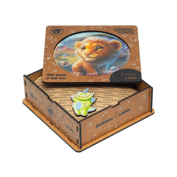 Unidragon Lion Bubblezz dřevěné puzzle - 5