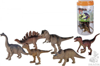 Dinosaurier 12-21 cm 6 Stück in Dose