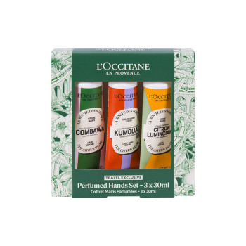 L'Occitane Set: Kumquat Hand Cr. 30 ml + Citron Luminciana Hand Cr. 30 ml + Combawa Hand Cr. 30 ml