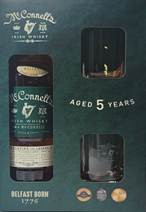 McConnell’s Irish Whisky 5Y Sada se skleničkami 0,7 l 42%