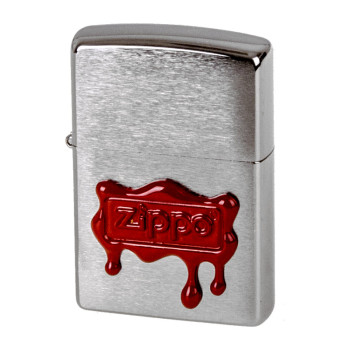 ZIPPO chrom gebürstet "Wax Seal Zippo Stamp" 60003610 - 1