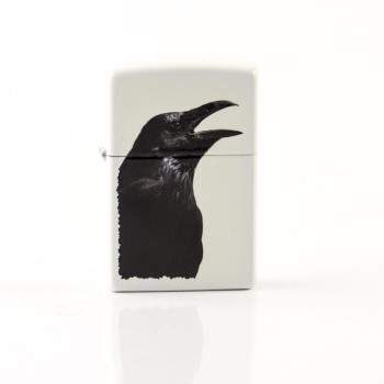 Zippo weiss color"Black Raven"60002030