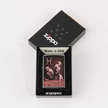 Zippo satin finish color "Zodiac Pisces" 60000928