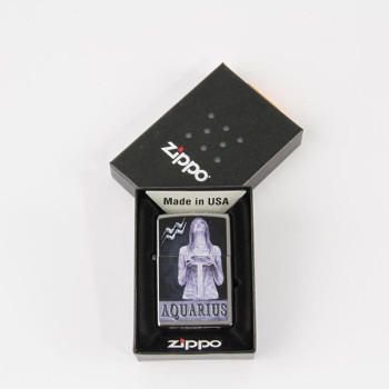 Zippo satin finish color "Zodiac Aquarius" 60000931 - 1