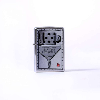 Zippo chrom gebürstet color "Use Zippo" 2003907 - 1