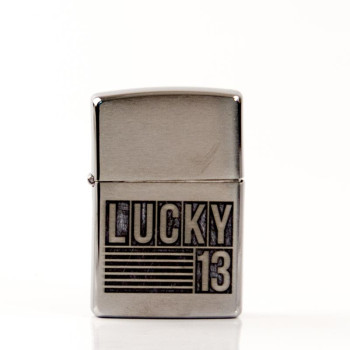 ZIPPO chrom gebürstet color Lucky 13  60003354 - 1