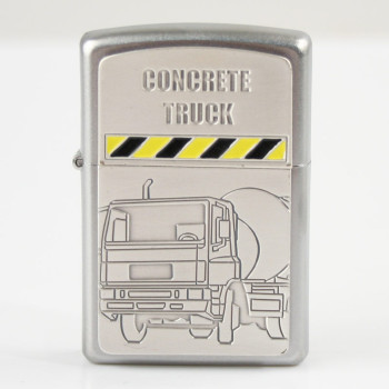 Zippo chrom Plakette Concrete Truck 2001289 - 1