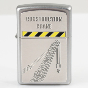 Zippo chrom Plakette Construction Crane 2001295 - 1