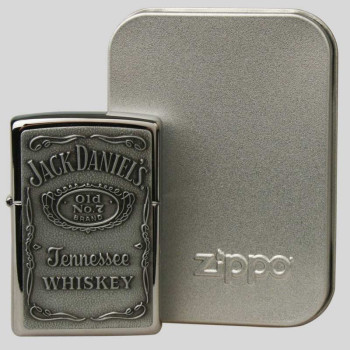 Zapalovač Zippo JackDaniel's stříbrný