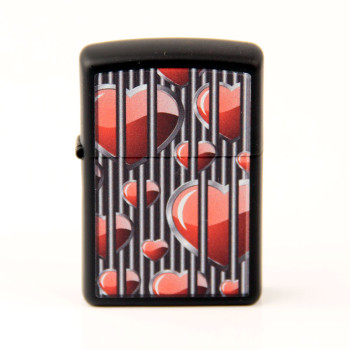 ZIPPO schwarz color "Hearts Design" 60004396