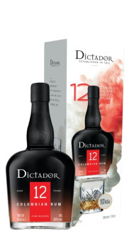 Dictador 12YO 0,7 l 40% dárkové balení + sklenička