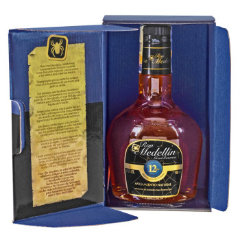 Ron Medellin Gran Reserva 12YO 0,7l 37,5% dárkové balení - 2